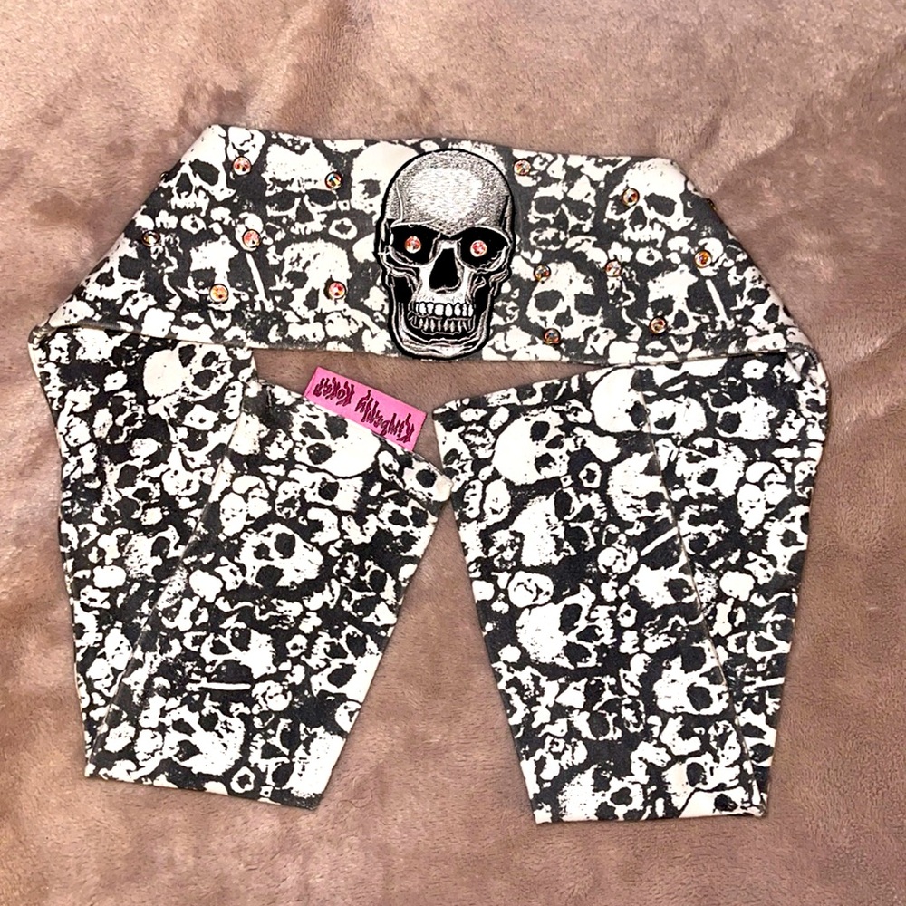 Skull bling bandana